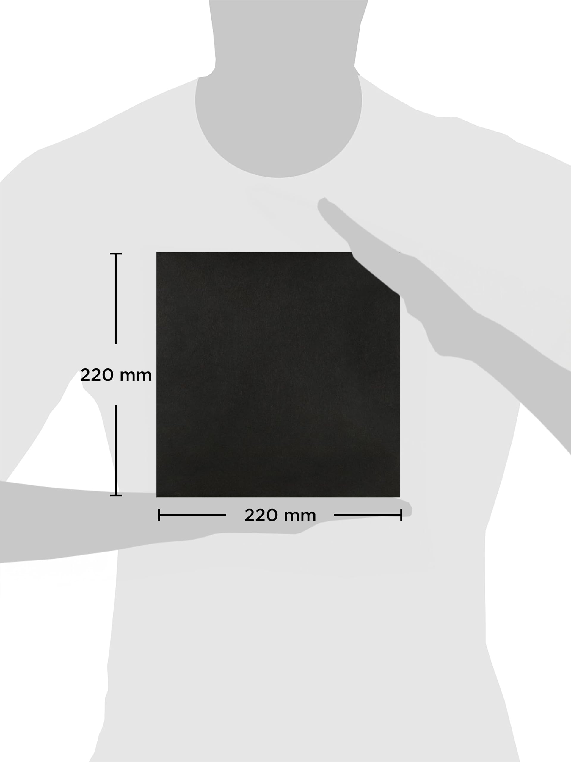 Blake Creative Colour Boîte de 250 Enveloppes 220 x 220 mm 120 g Jais Noir