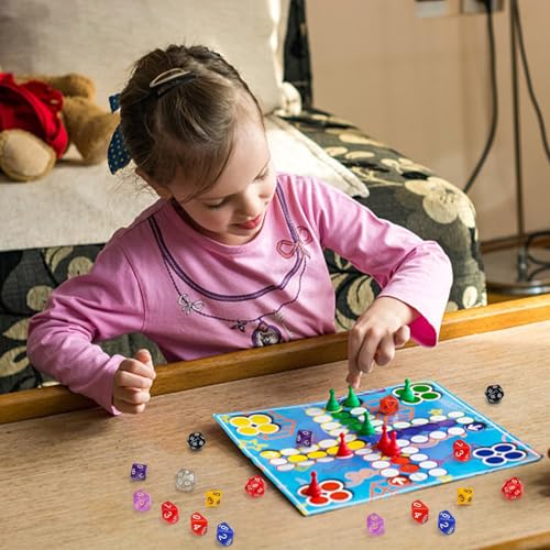 Würfel d10,Transparent Polyhedral Dice 10 Pack Blau 10 Seitige Würfel für DND MTG RPG Dungeons und Dragons Party Familiy Gathering Table Games 22mm