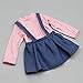 Jilibaba Ropa de muñeca, camiseta de mezclilla falda correa vestido conjunto de ropa para 60cm 1/3 BJD muñeca traje regalo
