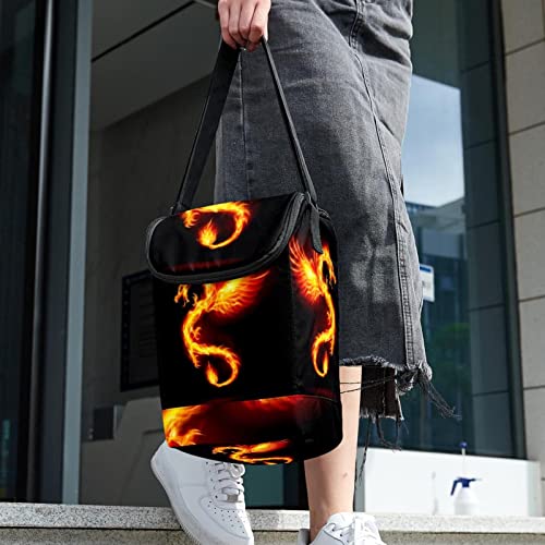 Lonchera con cremallera Fire Dragon para llevar comida sin derrames 6
