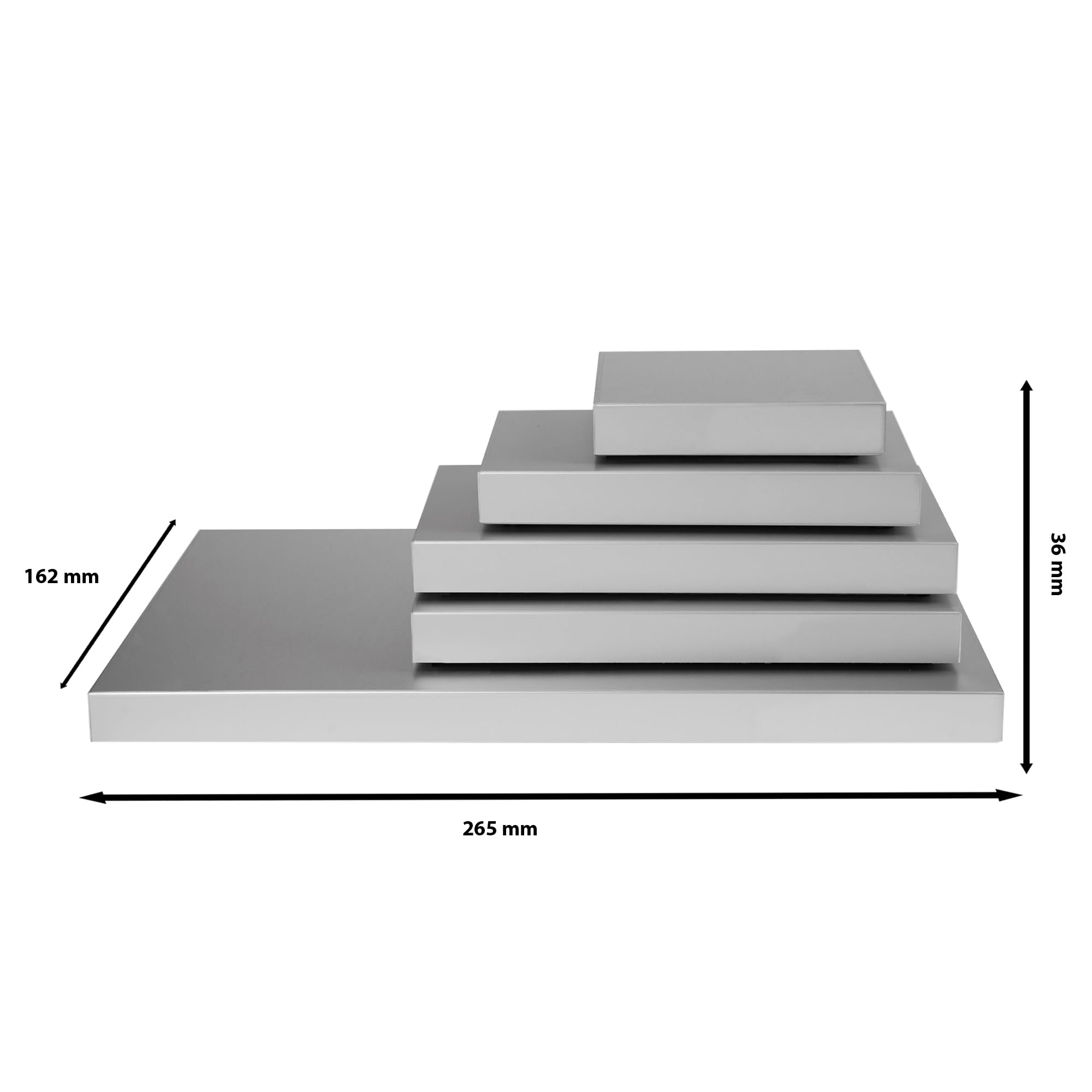 Saro - Stay Cool Plateau de Service Réfrigéré GN 1/4, Aluminium/Polystyrène Expansé, avec Blocs Réfrigérants, Température Inférieure à +8 °C pendant 3 Heures, pour Buffet et Extérieur