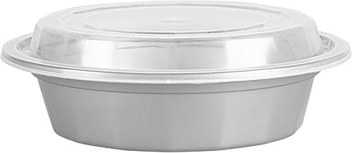 Miniatura 185 de Restaurantware Asporto - Cajas para llevar de 16 onzas, 50 recipientes de alimentos para llevar para microondas, tapas de plástico transparente Negro