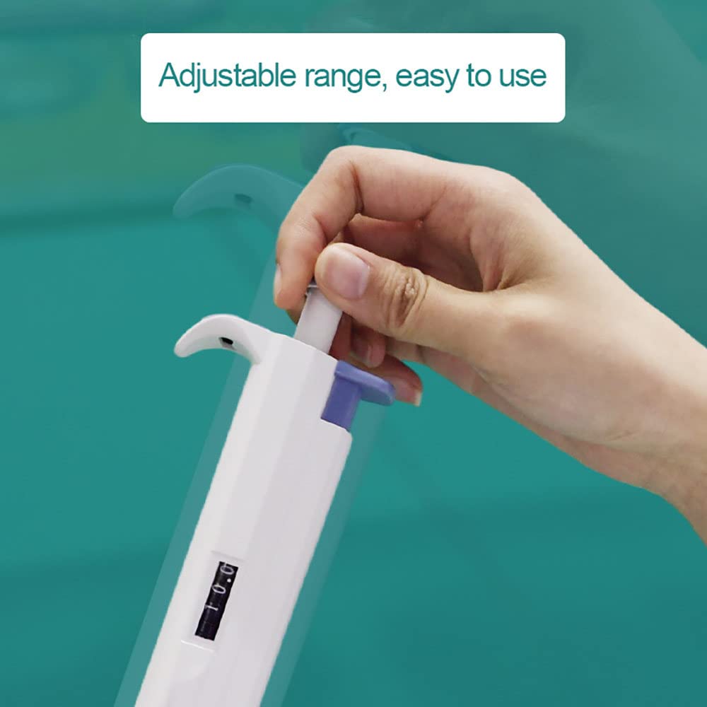 Labor-Mikropipette, 100μl-10 ml einstellbare Einkanal-Mikropipette Labor-Transferpipette, Verwendet in der Medizin, Lehre, Chemischen, Wissenschaftlichen Forschung,2-10ml