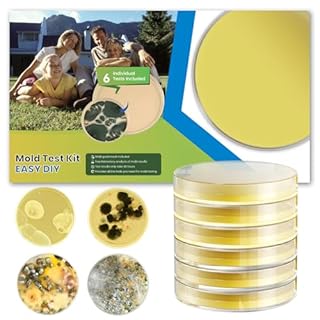Mold Test Kit for Home - DIY Mold Test Kit for Indoor Air and Household Surface Detection, Includes Detailed Mold Identification Guide and Free Lab Analysis - 6 Detection Tests