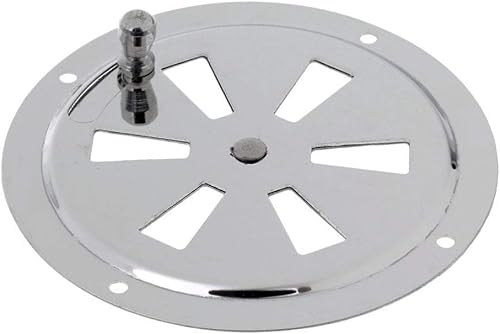 Miniatura 1 de SeaLux Marine - Ventilación redonda de mariposa con perilla lateral de acero inoxidable de 4 pulgadas para puerta de acompañante, cabina y