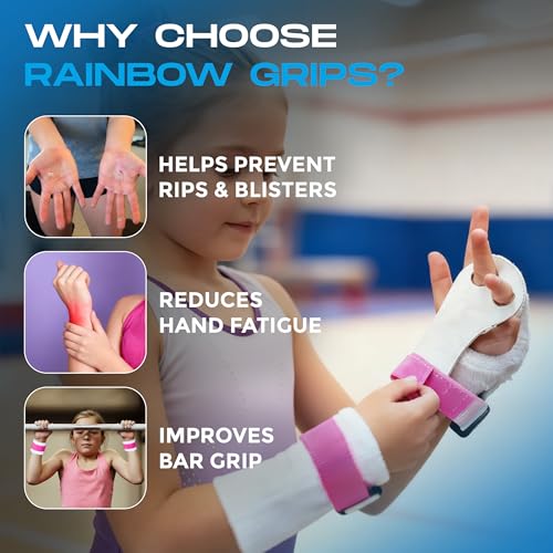 Image of Gibson Rainbow Gymnastics Palm Grips