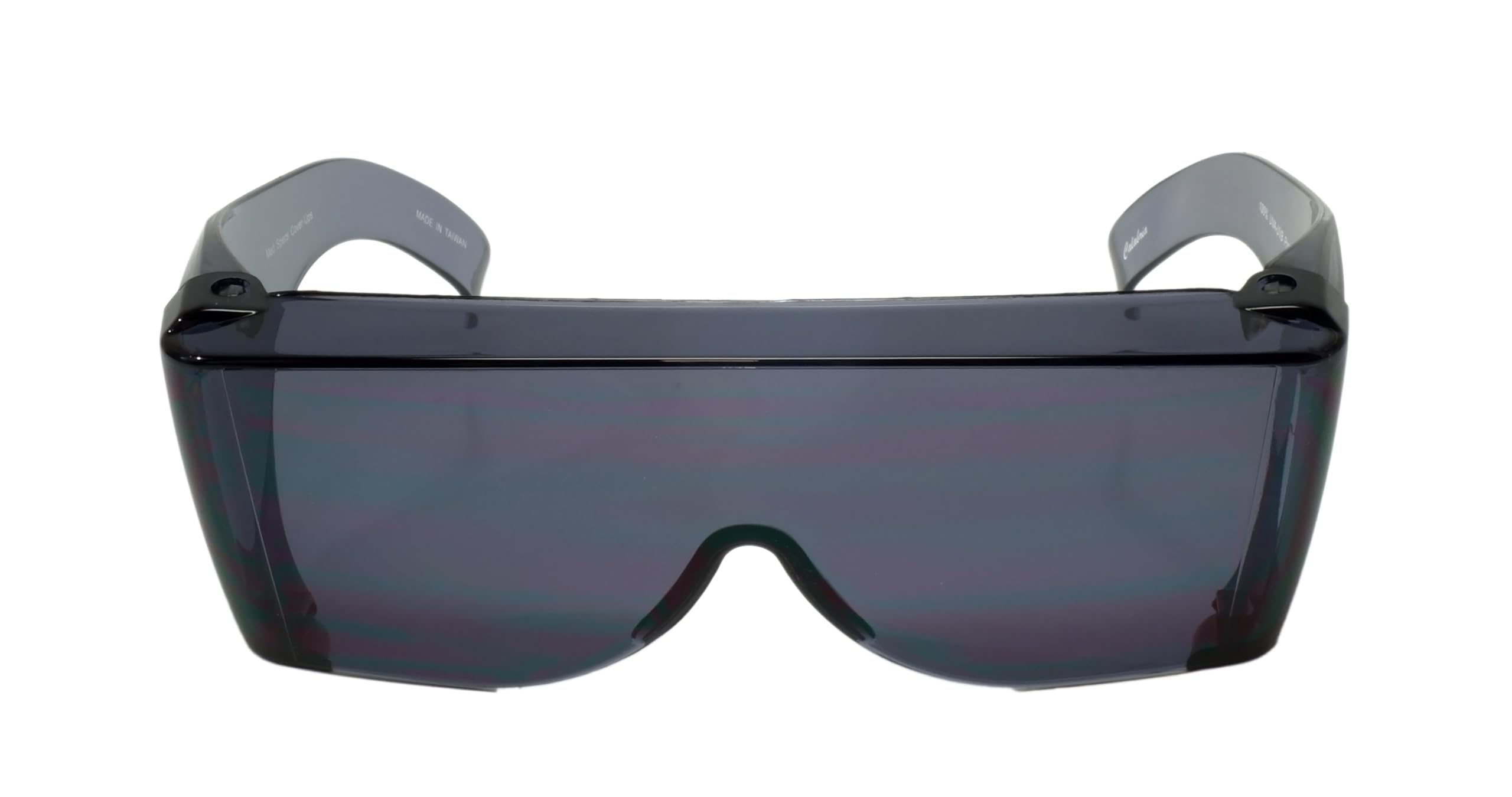 Calabria 3000 gafas de seguridad grandes Fitover sobre gafas graduadas | 100% protección UVA/UVB | patillas transparentes | cobre/verde/humo | paquete de 3