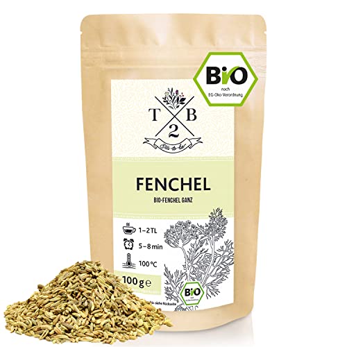 Bio Fenchelsamen ganz 100g - Fencheltee lose - für Fenchel Anis Kümmel Tee, Baby-, Kinder-Tee Cover