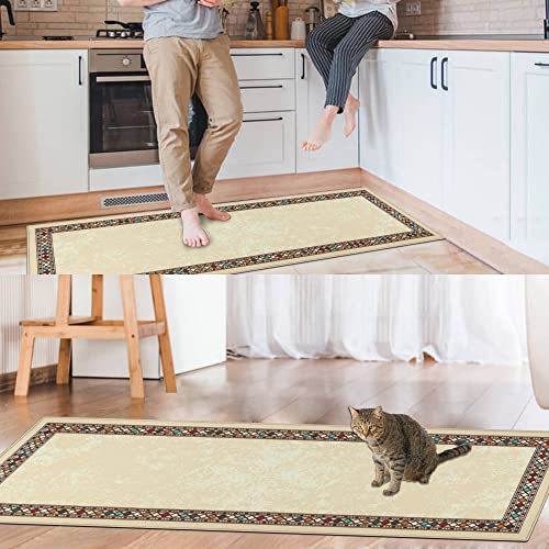 Homcomoda Rug Runner For Hallway 26”X71” Non Skid Accent Area Carpet Runner Rug Machine Washable Runner Floor Mat For Entrance Living Room Bedroom #TOP5