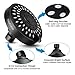 HOPOPRO High Pressure Shower Head with 5 Different Shower Modes, 4.1 Inches High Flow Showerhead for Low Pressure, Tool-less 1-Min Installation - Matte Black