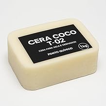 Cera de Coco para Velas 1kg – 100% Vegetal T-02 Ponto Química – Alta Performance, Ideal para Velas Artesanais e Aromáticas