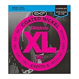 D'Addario EXP170-5 Coated 5-String Bass Guitar Strings, Light, 45-130, Long Scale