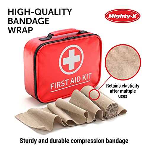 Premium Elastic Bandage Wrap – 8Pk (4X3”, 4X4”) + 24 Extra Clips – Strong Compression Bandage Wrap #TOP1