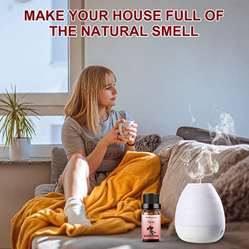 Sedbuwza Rose Essential Oil, 100% Pure Organic Rose Aromatherapy Gift Oil For Diffuser, Humidifier, Soap, Candle, Perfume #TOP3