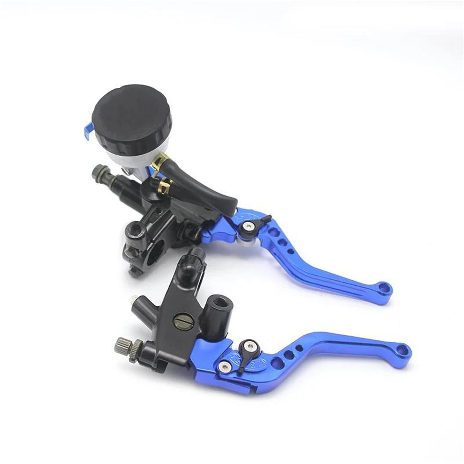 7/8 "22 Mm Frein De Moto Leviers d'embrayage Universels Maître-Cylindre Réservoir Ensemble Frein Main Embrayage Leviers(Blue Set)