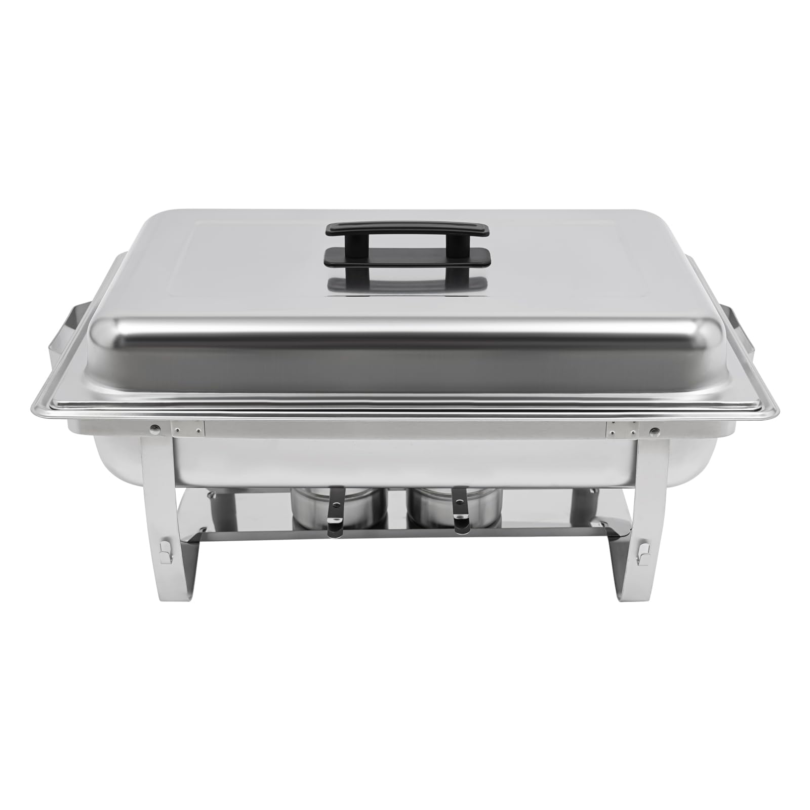 Chafing Dish - Calentador de alimentos de acero inoxidable de 5 litros con tapa, calentador de buffet, accesorio para catering, buffet y fiestas (3 recipientes de 1/3 GN)