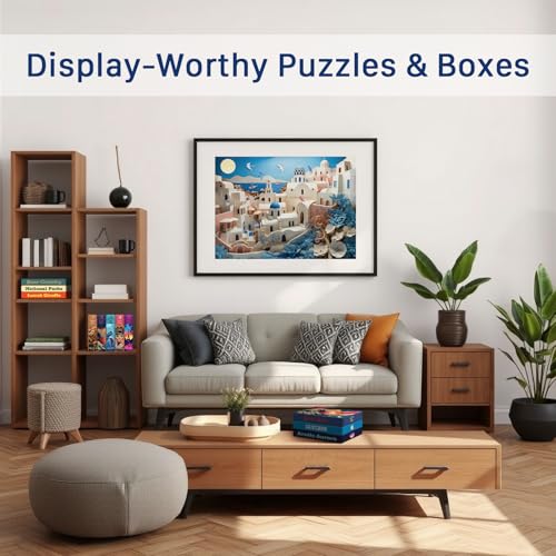 Santorini (#6) – Puzzle de 1000 Piezas para Adultos | Cartón Europeo Premium | Acabado Satinado Antirreflejo | Corte Cinta | Póster de Regalo | Caja para Exhibir | Impreso en EE.UU. | Final Piece Puzzles miniatura 3