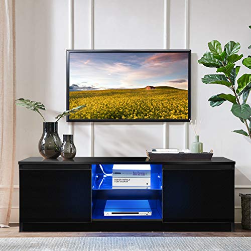 high gloss media console