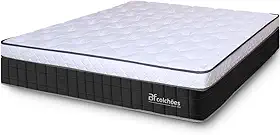 Colchão Queen Molas Ensacadas Intermediário Firme de Pillow Espuma D45 158x198X26 BF Colchões