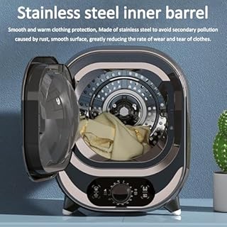 Xjymposium 300w Asciugatrice A Condensazione Portatile Compatta, Ventilata da 5 kg, Perfetta per L'Uso su Bancone O A Parete con Sonda di Controllo A Doppia Temperatura Skyblue