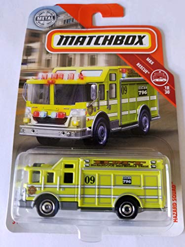 Matchbox 2018 MBX Rescue 18/30 - Hazard Squad amarillo miniatura 1