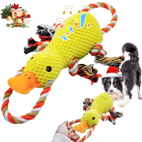 YZHDUXIU Tug of War Dog Toy, Squeaky Dog Toys Interactive Duck Puppy Toys to Keep Them Busy