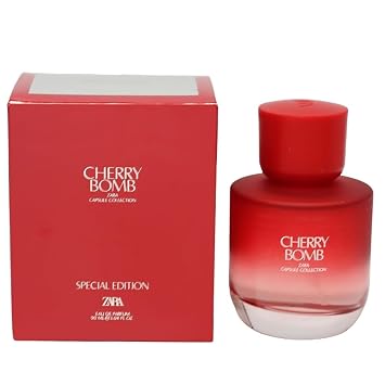 Zara Cherry Bomb Women Perfume Fruity Floral Fragrance with Mandarin Orange Cherry Rose & Vanilla Eau de Parfum EDP 90ml 3.04 fl.oz