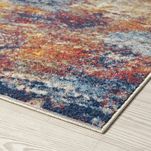 Alfombra moderna grande 8'10" x 12'2" multicolor miniatura 4