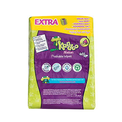 Kandoo Melone vochtige doeken, vochtige doekjes voor kinderen, extreem zacht, hoogste efficiëntie, dermatologisch getest… - Afbeelding 5