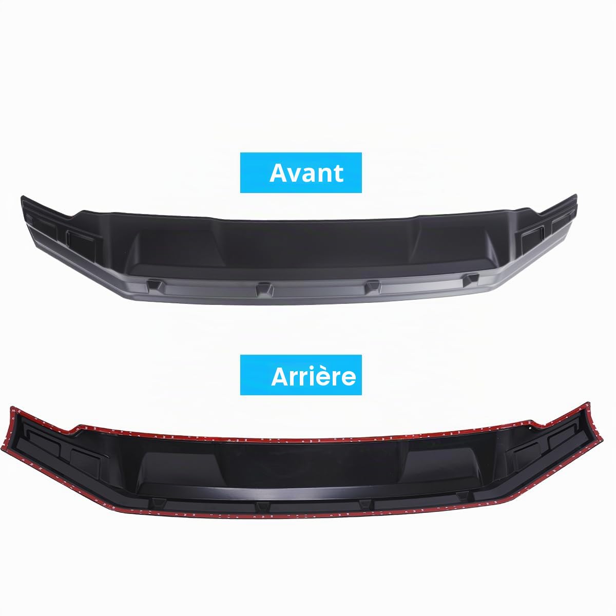 Protection contre les éclats de pierre et déflecteur d'insectes pour Ford Ranger 2023-2026 T9 Raptor Wildtrak X Wildtrak Platinum XL XLT Limited Tremor, protection de capot en ABS mat noir