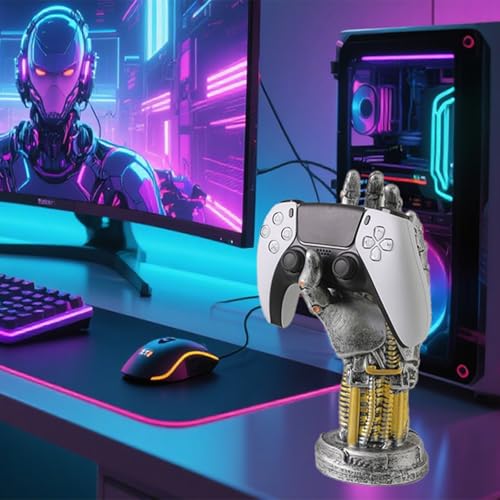 Xoevlix Cyberpunk Decor Silverhand Mechanical Hand, Gaming Controller Holder Stand, 9.6 Inch Resin Gaming Desk Accessories for Room, Porch, Shelf, Home Decor by Xoevlix - Image 6