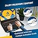 KLIM KN02 Laptop Cooling Pad for 11-17.3 inch laptops - Comfy Cushioned Wristrests - Powerful Laptop Cooling Fan 1500 RPM - Silent Laptop Cooler with Metal Mesh and 5-Year Warranty - New 2023 Release