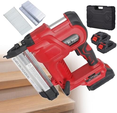 Cordless Brad Nailer & Electric Stapler, 2-in-1 Handheld Nailing Machine for Home Decor & Ceiling Fixing, Single Shot/Continuous Mode, Lightweight & Efficient Tool