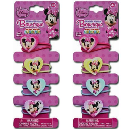 2-Pack Disney Minnie Mouse Bow-tique Hair Ponies