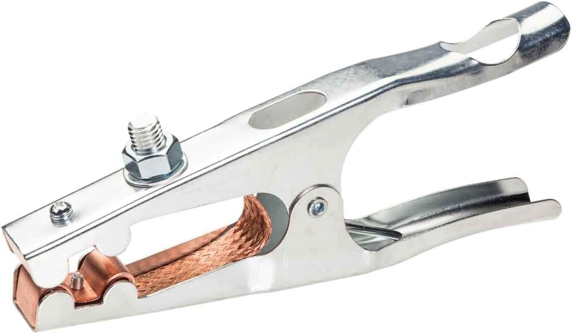 Lincoln Electric K910-2 Heavy Duty Ground Clamp - 500 Amp Rating - Copper Plated Jaw - Braided Copper Shunt: Power Tools: Tools & Home Improvement