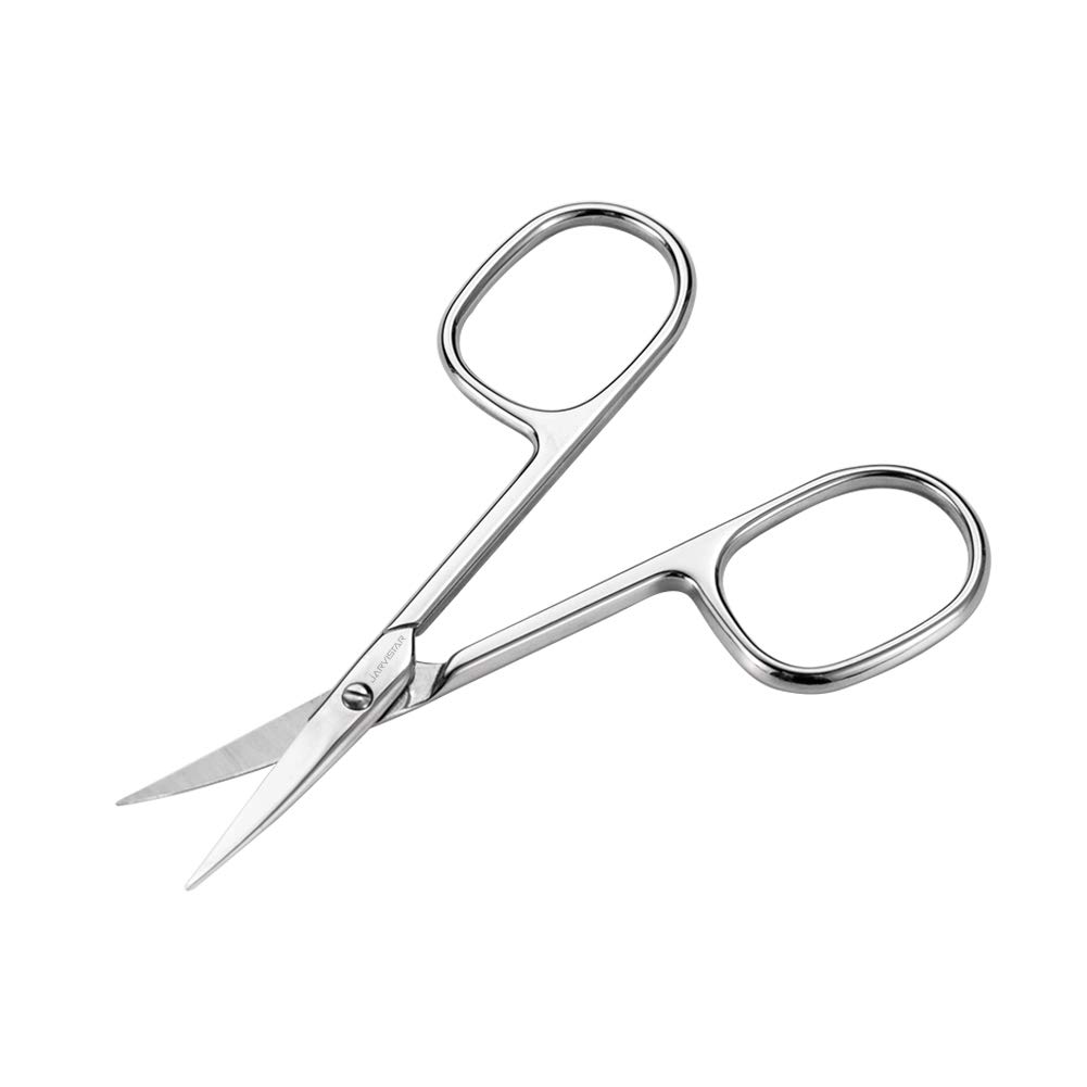 JARVISTAR Forbici professionali per cuticole con lama affilata, in acciaio inox, per manicure e pedicure, con custodia, 9,3 cm