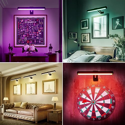 Image of Picture Lights for Wall Battery Operated, 48 LED, 16 Color Changing