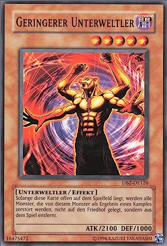 Geringerer Unterweltler DB2-DE126 Common Deutsch Near Mint Unlimitiert - Dark Beginning 2 - mit ReCollectibles-Versandschutz - für Yu-Gi-Oh!