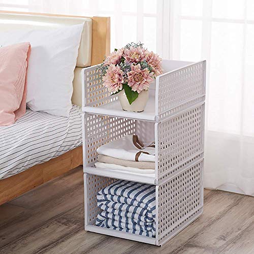 Panier de rangement multi-couche MU avec partition amovible pour garde-robe