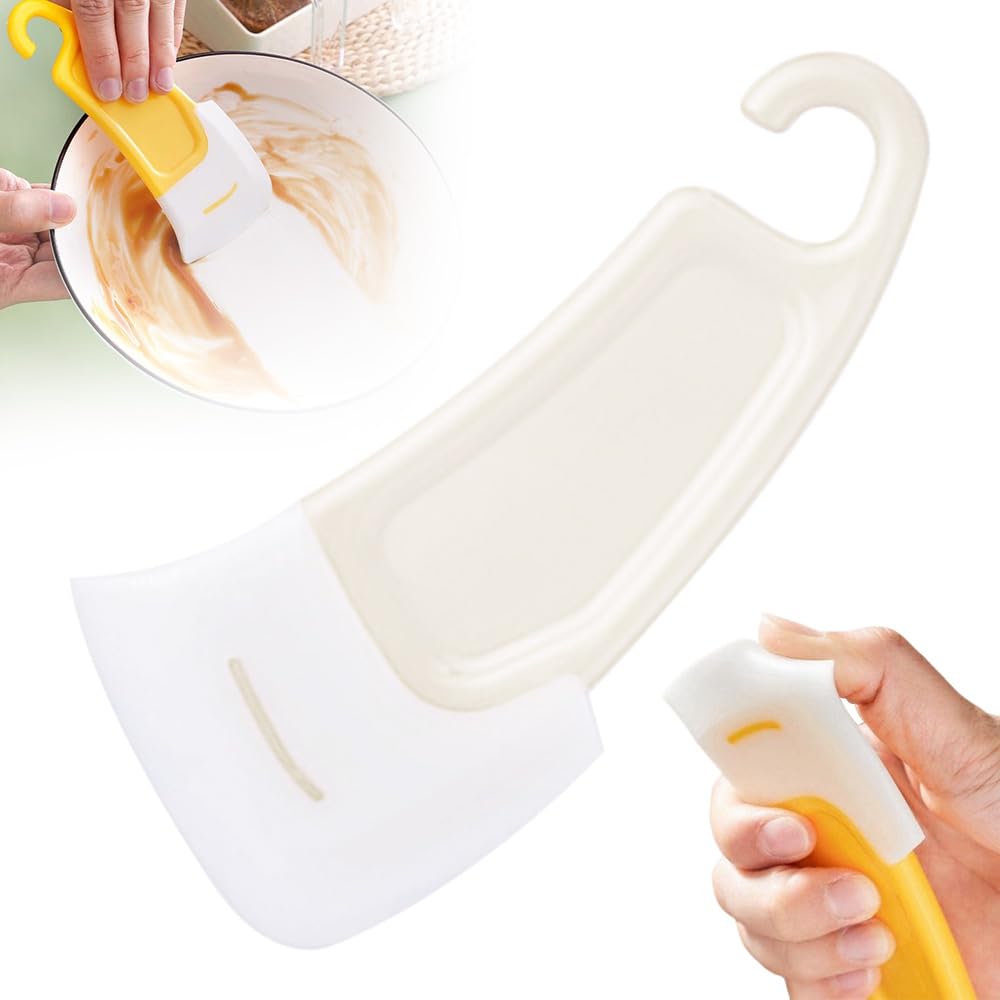 Espátula de silicona de grado alimenticio para cocina, raspador de limpieza de sartenes de silicona, espátula de silicona resistente al calor, juego de espátulas de goma de silicona de grado