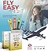 TSA-Accepted Calming Inahler - EZFly Essential Oil Travel Companion - Long Lasting Relief, Lightweight for Stress Management for Flights (Assorted 4 Flavors)