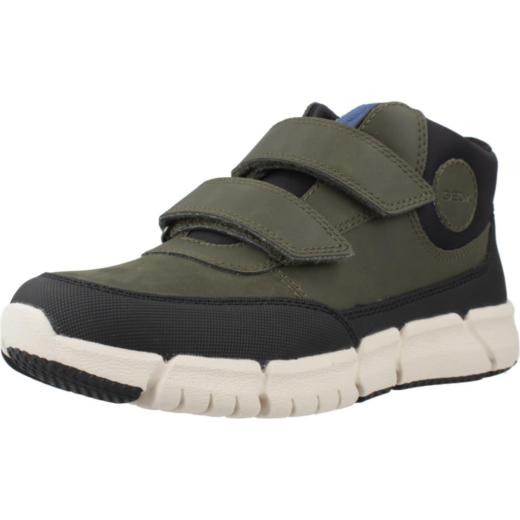 Geox Boy's J Flexyper Ankle Boot, Military, 13 UK Child
