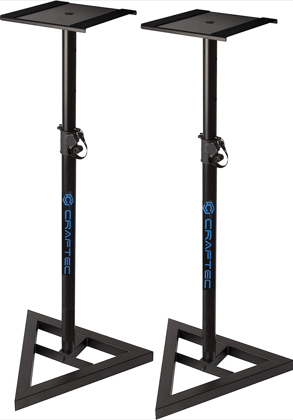 Craftec india MS-45 Pro Plus Heavy Studio Monitor Stands (black) Pair