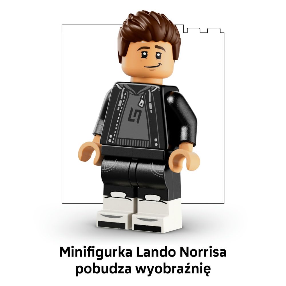 LEGO Editions Kask Lando Norris McLaren Mastercard F1 Team 43023 | Gadżet F1, zestaw klocków dla dzieci i nastolatków, prezent dla fana Formuły 1, dla chłopców i dziewczynek 14+, 793 elementy