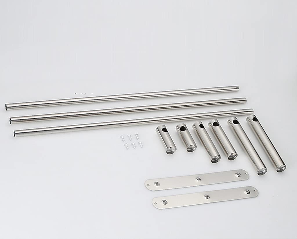 3-poziomowy ścienny wieszak na ręczniki, uchwyt na ręczniki ze stali nierdzewnej do łazienki i kuchni, trwały, 50 cm, oszczędzający miejsce design, stylowy nizer łazienkowy