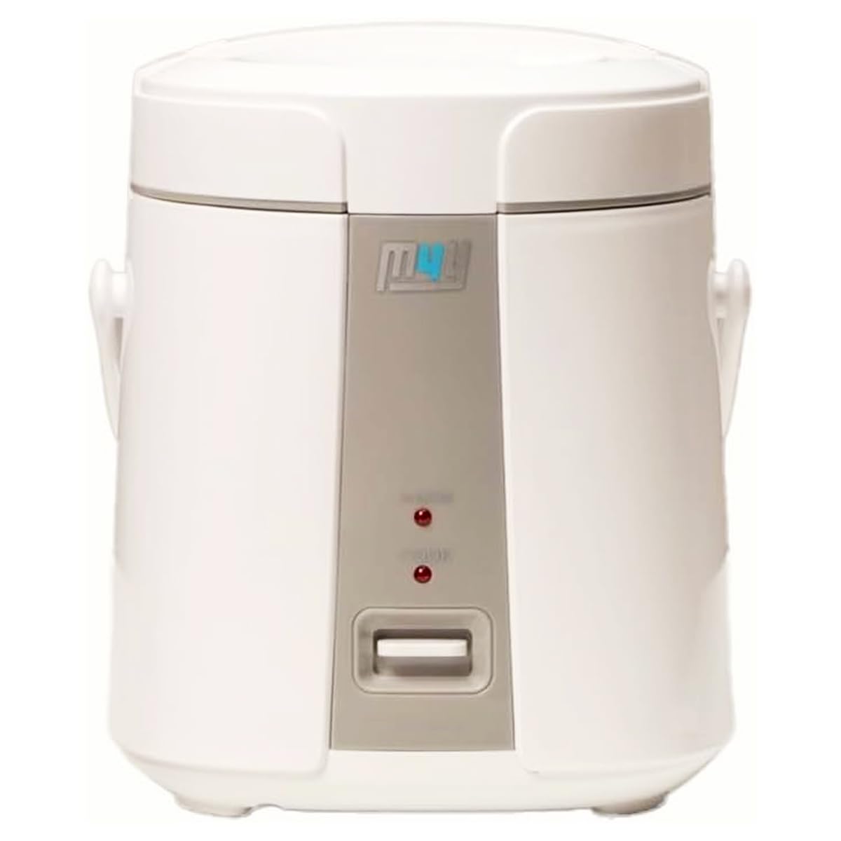 Small M4Y Rice Cooker and Steamer 0.4 Litre for 1-4 People - With Steamer Attachment, Keep Warm Function, Premium Inner Pot, Spatula & Measuring Cup, Perfect Rice Every time