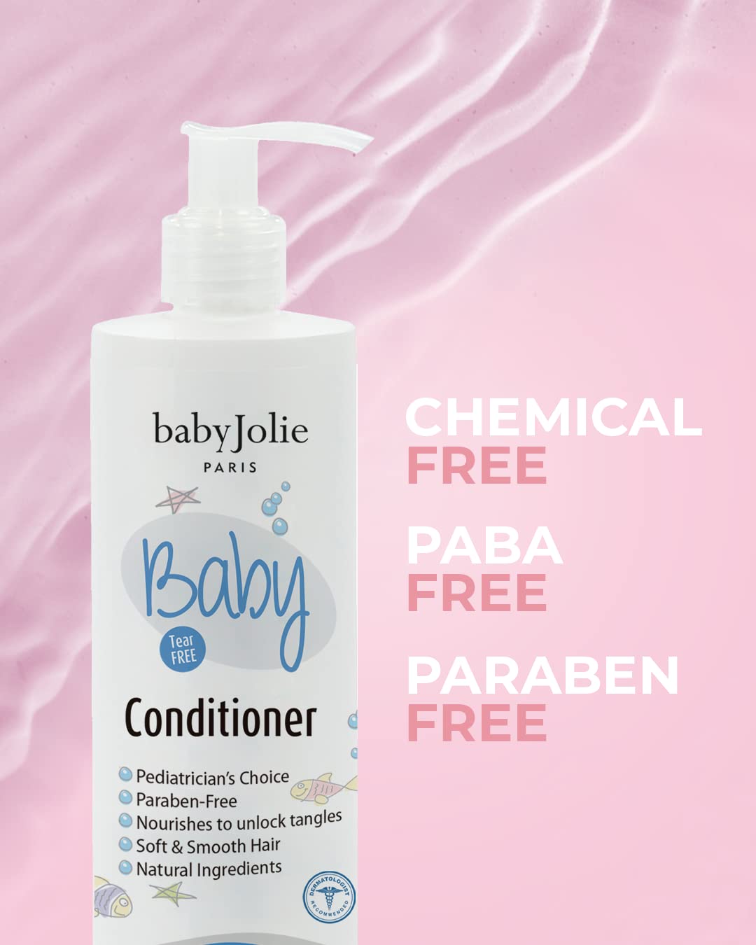 Baby Jolie Baby Shampoo 7.5Oz, Conditioner 7.5Oz and Memory Baby Perfume 1.7Oz Set for Babies and Toddlers - Tear Free, Alcohol Free, Dermatologist Approved - Image 4