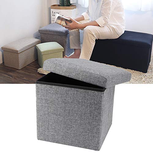 Banco otomano de armazenamento, otomano dobrável refrescante, durável, economiza espaço, tamanho peq