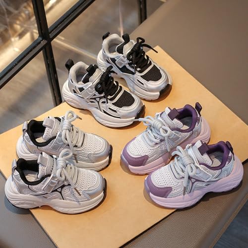 Boys Girls Mesh Sport Shoes Kids Sneakers Tennis Running Shoes Lace-Up Unisex Lightweight Breathable Walking Shoes3