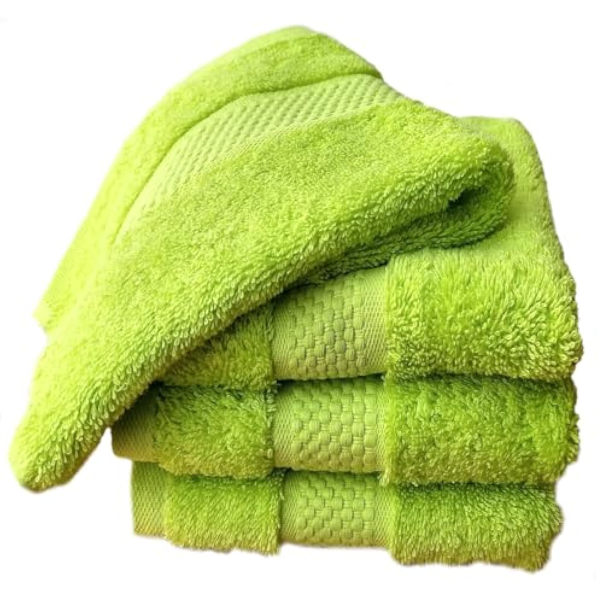 Face Cloths Pack of 4, Egyptian Combed Cotton